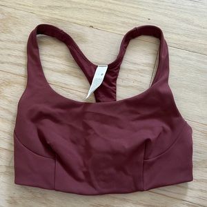 Maroon lululemon sports bra